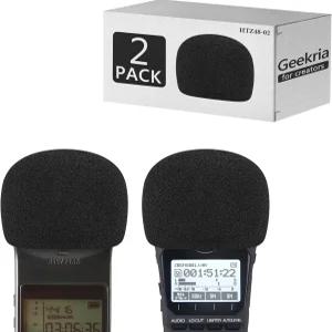 크리에이터용 Geekria 폼 윈드스크린 Zoom H1 H1n 핸디 레코더 마이크 커버 스펀지 필터 휴대용 디지털