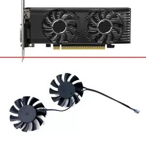 냉각 팬 46mm 2핀 HA5510H12F-Z 2핀 0.30A GTX1650 LP OC GPU 팬 MSI GTX1650 LP OCV1 그래픽 카드 교체용