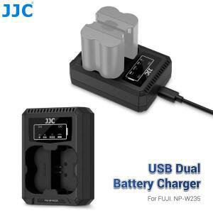 JJC NP-W235 배터리 충전기 USB-C 듀얼 슬롯 (후지필름 X-T5 X-S20 X-H2S GFX100RF 용)