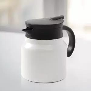 [셀러허브]보온보냉주전자 티웨어 이중진공 보온주전자(750ml) (화이트) 티포트 보냉보온주 (S45792354)