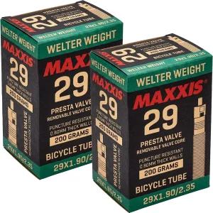 Maxxis 29인치 x 1.90-2.35인치 헤비 듀티 자전거 튜브 프레스타 또는 슈레이더 밸브 탈착식 코어 펑크
