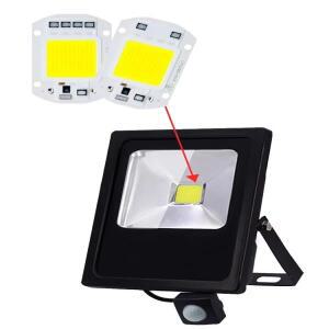 COB LED 램프 10W 20W 30W 50W AC 220V 스마트 IC 필요 없음 드라이버 DIY 칩 전구 홍수 빛 스포트라이트