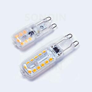 2PCS 미니 G9 LED 220V 2835 전구 5W 7W 9W 바디 홈 샹들리에 스포트라이트 교체 20W 30W 40W 할로겐 램프