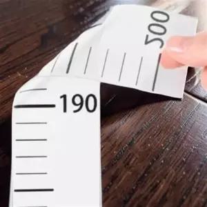 무타공 키재기 어린이 시트지 아이방 유아 신체 측정 투명 200cm