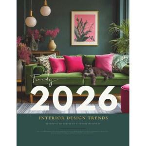 2026 인테리어 디자인 트렌드 매거진 조용한 럭셔리부터 즐거운 극대화까지 u2014 큐레이티드 아이디어 스타일 컬러 팔레트 소재 무드 보드북으로 모든 방에 영감을 불어넣다