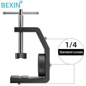 BEXIN WN60N 금속 멀티 앵글 조정 가능 테이블 스크린, 데스크탑 파티션 설치 어댑터, 브래킷 고정 장치, C