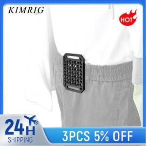 KIMRIG 다목적 치즈 플레이트 베이스 1/4 3/8 인치 구멍(범용 벨트 클립 포함)