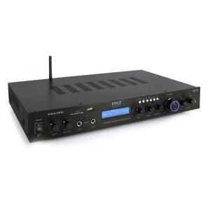 파일 블루투스 홈 시어터 서브우퍼 아웃 노래방 듀얼 마이크 무선 스트리밍 USB/SD(MP3 플레이어 ) RCA 입력 FM 라디오 LCD 디스플레이 PDA7BU