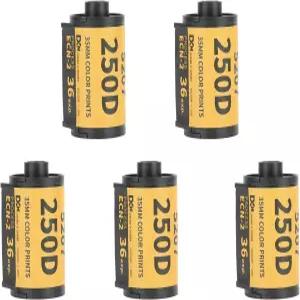 타디엔 35mm 필름 롤 180장 ECN 2 컬러 인쇄 135 카메라용 200-250 전문가용 와이드 노광 범위 공정 사진