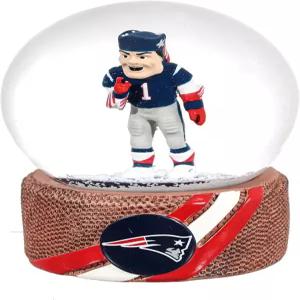 NFL 뉴잉글랜드 패트리어츠 스노우 글로브 팀 로고가 새겨진 공식 라이선스 축구 워터 크리스마스 홀리데이