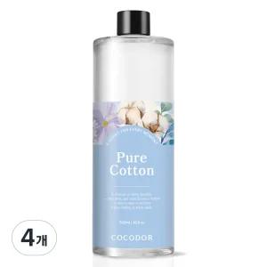 코코도르 디퓨저 호텔식 디자인 리필 퓨어코튼 500ml 4개