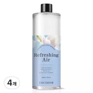 코코도르 대용량 호텔식 디자인 디퓨저 리필 리프레싱에어 500ml 4개