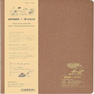 Kleid 노트 MOOMIN×Kleid 2mm 그리드 브라운/무민 마마 B6 사각 89603