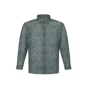 닥스셔츠 DAKSSHIRTS 이지케어 스트레치 보타니컬 프린팅 드레스 긴팔셔츠 컴포트슬림핏