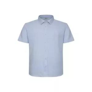 닥스셔츠 DAKSSHIRTS 면혼방 스트레치 노케어 마이크로스트라이프 드레스 반팔셔츠 컴포트슬림핏