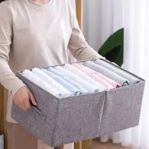 [하프클럽/]접이식 장난감 옷 정리 손잡이 수납 바구니 리빙박스