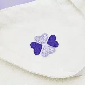 의류수선패치 열점착 하트 와펜 패치 보라 열점착패치 의류리폼 옷리폼 의류자수 와펜