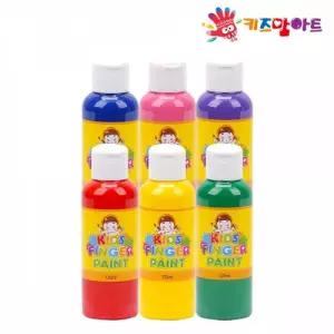 키즈맘아트 미술놀이 핑거페인트 120ml x 6색 세트