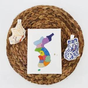 우리나라 지도 보석십자수 만들기 1인세트
