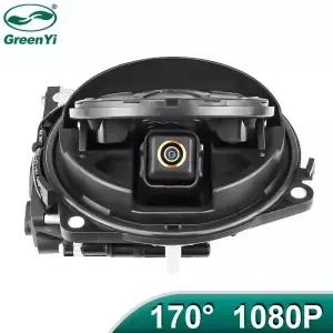 170 ° AHD 1080P 플립 엠블럼 후면보기 VW 골프 용 역방향 백업 카메라 6/7/8 폴로 CC 비틀 Magotan B6 B7