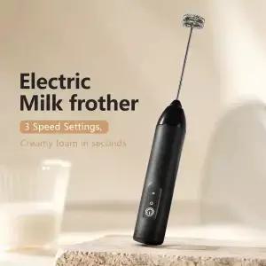 미니 우유 Frother USB 충전식 3 속도 폼 메이커 커피 털 믹서 전기 핸들 블렌더 계란 비터 뜨거운 요리