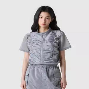 엄브로 나일론 스파클 우먼스 반팔 자켓 실버(UQ322CJK78) 5164522