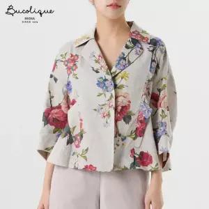 [비꼴리끄]린넨 프린트 도르망 자켓 B262WJ2040