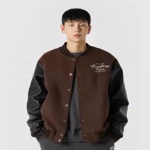 엄브로 HBL 로얄 컬리지 프리미엄 바시티 자켓 브라운(UQ321CPJ98) 5434389