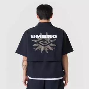 엄브로 시어서커 반팔 스탠넥 아노락 네이비 UR221CWT63 6505946