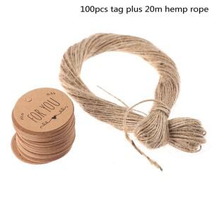 DIY 크래프트 종이 태그, YOU 패턴 라벨, 웨딩 생일 파티 선물 패키지 장식, 3cm 100 개