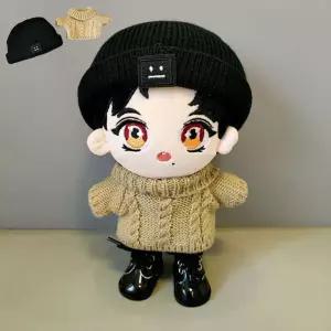 인형옷 20cm 2종세트 비니 스웨터 니트 인형의류 소품/모자/20cm인형코트/20cm니트스웨터/귀여운인형모자