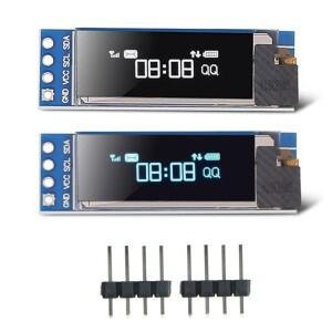 0.91 인치 6Pin IIC SPI 인터페이스 OLED 흰색 디스플레이 모듈 Arduino Raspberry SMT32 용 