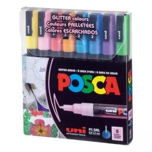 유니 포스카 마카 세트- PC-3ML 8색