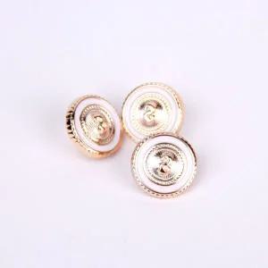 가디건 금장단추 원형 화이트 18mm