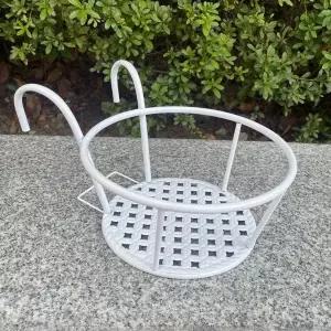 베란다 화분 걸이 진열대 흰색 22x18cm