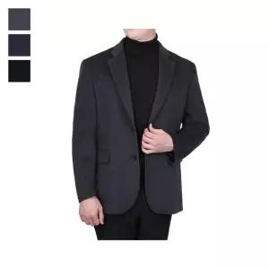 [리빌모아]남자 겨울 고급 울 핸드메이드 정장 콤비자켓 LV-COW-23-진회색