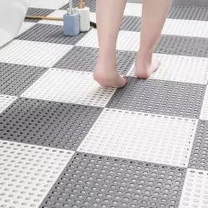 격자무늬 고무 매트 욕실발매트 미끄럼방지 욕실 논슬립패드 1p