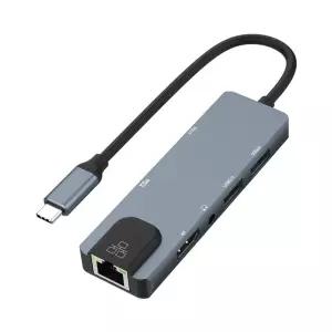 올인원 멀티허브 카드리더기 / HDMI RJ45 오디오잭