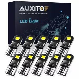 AUXITO 10Pcs W5W T10 LED Canbus 오류 전구 없음 자동차 인테리어 조명 194 신호 램프 메르세데스-벤츠
