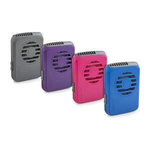 O2COOL 디럭스 개인 목걸이 선풍기 | 핸즈프리, 배터리로 작동하는 해변, 스포츠 이벤트, 캠핑용 웨어러블 미니 냉각 장치 (4팩 랜덤 색상)