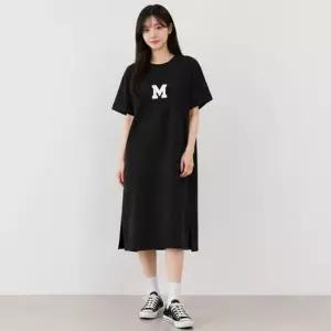 [라일리여성의류] Rly 여성 오버핏 드레스 프린팅 포인트 꾸안꾸 스타일