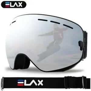 ELAX 브랜드의 새로운 더블 레이어 안개 방지 스키 고글 스노우 보드 안경 스노 모빌 야외 스포츠 Googles