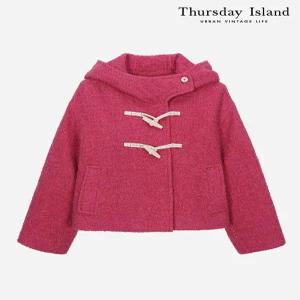 [써스데이아일랜드][Thursday Island] 언밸런스 후드 숏 코트(T238MCT258W)
