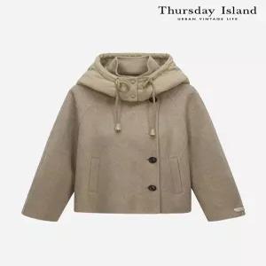 [써스데이아일랜드][Thursday Island] 패딩후드 핸드메이드 코트(T238MCT238W)
