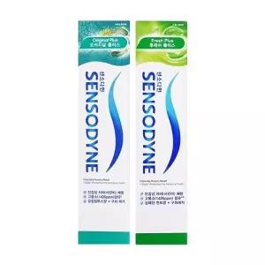 센소다인 오리지널 플러스 민감성 치약 100g + 후레쉬 플러스 민감성 치약 100g