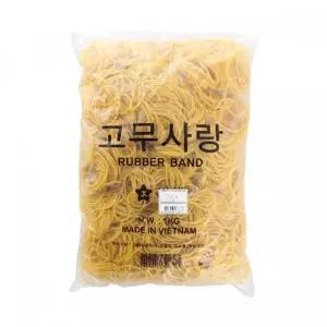 고무밴드1kg 노란색 고무줄