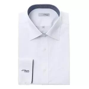 스트레치 도트배색 슬림핏 남성 긴팔 와이셔츠 SE6SM21LS362SWH