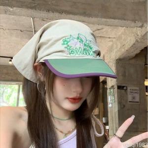 나비자수 스카프볼캡 여성 성인 여름 두건 야구모자