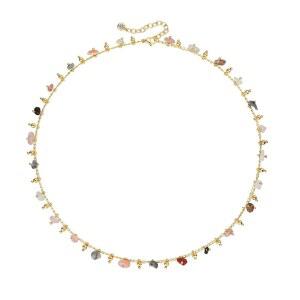 woman MTMY 구슬 목걸이 녹색 고급스러운 금도금 14K 선물 장미 보호 진주 주얼리 패션목걸이 섬세한