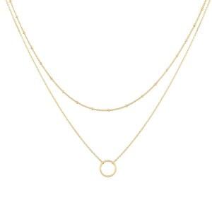 MEVECCO 레이어드 하트 목걸이 패션목걸이 펜던트 레이어링 도금 18k 골드 다인티 핸드메이드 woman 화살표